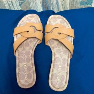 Coach Essie Leather Slide